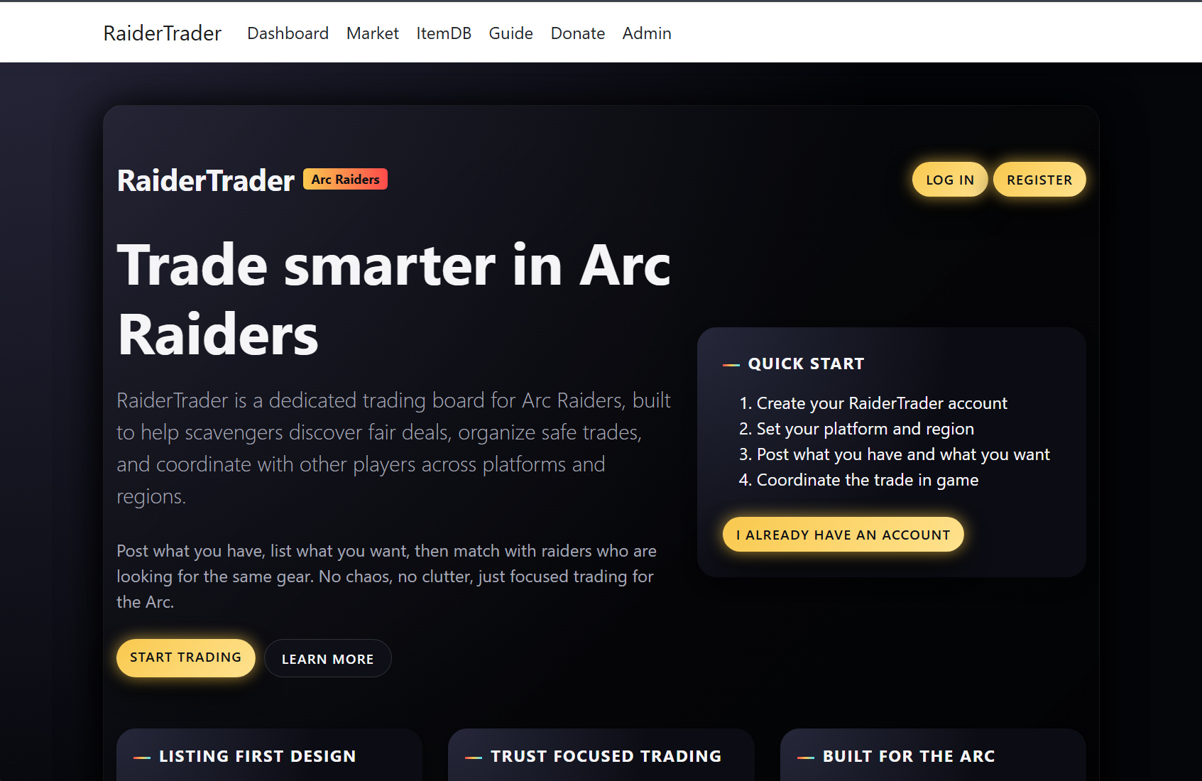 RaiderTrader Home