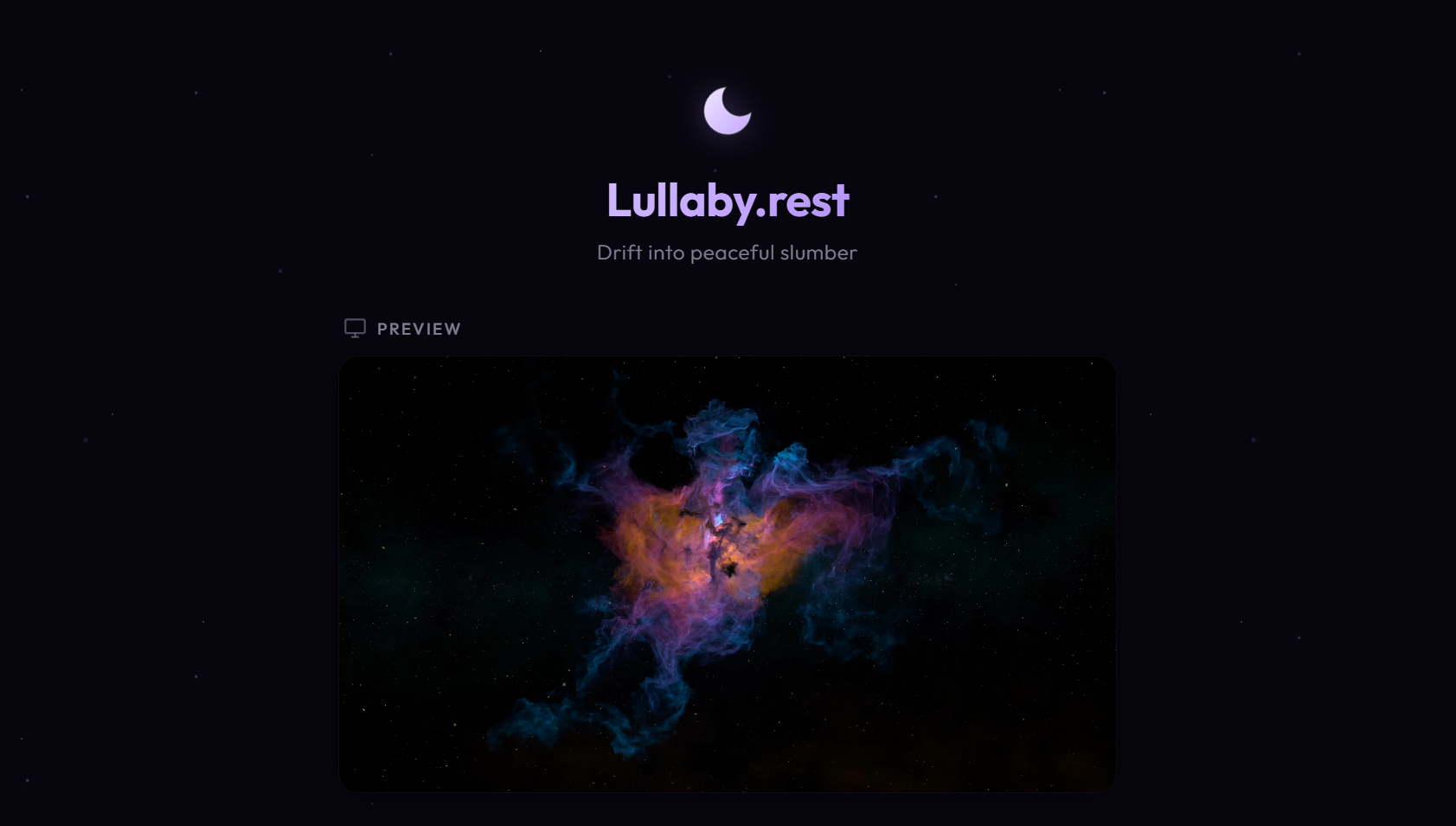 Lullaby.rest Main