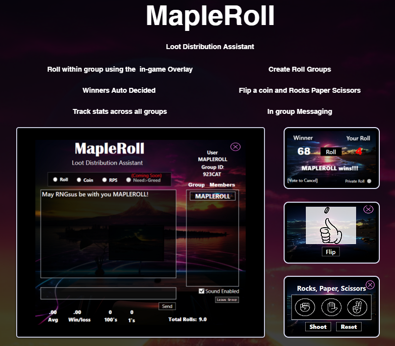 MapleRoll Overview